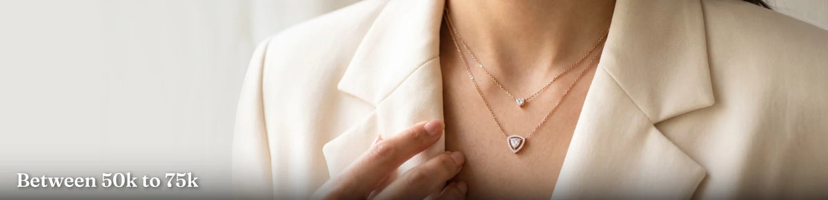 Lab Grown Diamond Jewellery Between ₹50K–₹75K