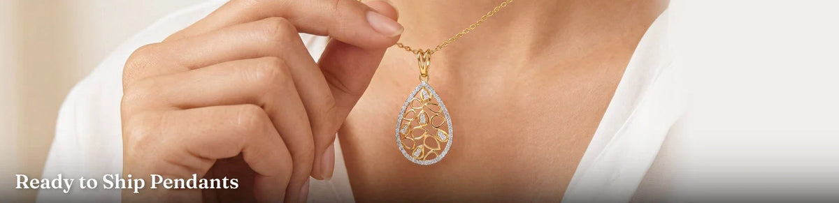 Ready to Ship Lab Grown Diamond Pendants