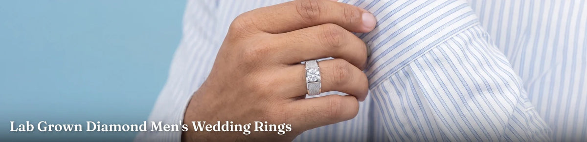 Lab Grown Diamond men's wedding rings