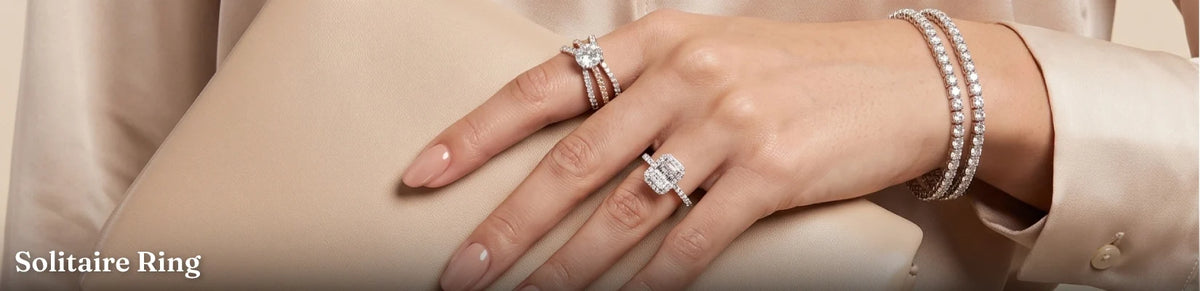 Lab Grown Solitaire Diamond Rings