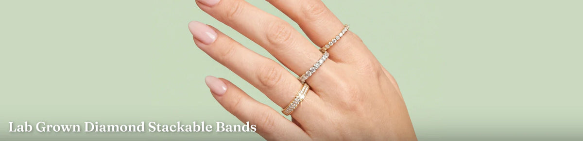 Lab-Grown Stackable Bands
