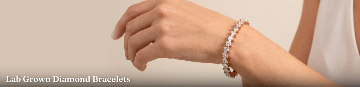 Lab Grown Diamond Bracelets – Tennis, Kada & Chain | IGI Certified