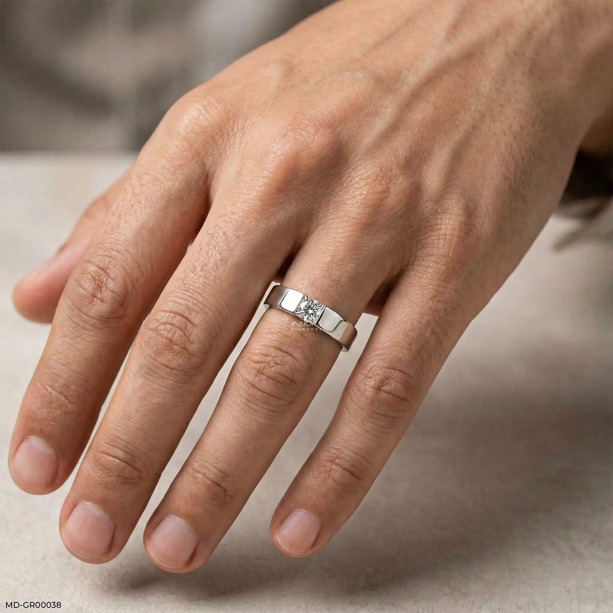 Apex Glam Solitaire Diamond Ring