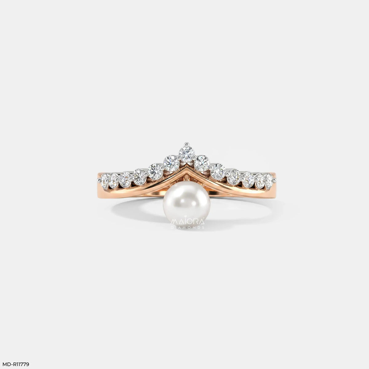 Moonlit Pearl Vanki Diamond Ring