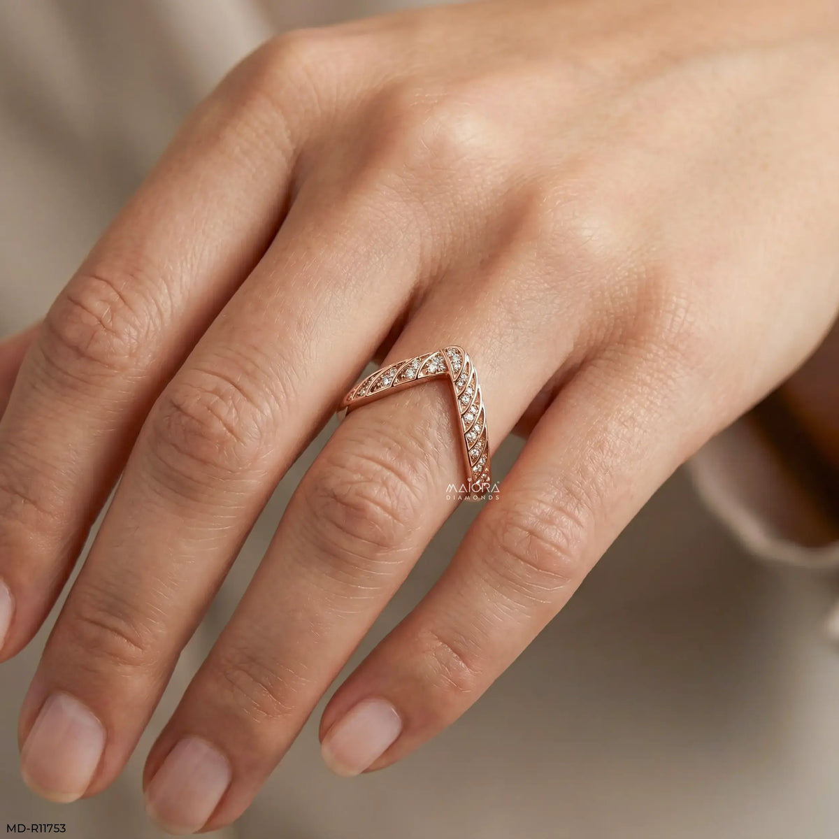 Crossover Cells Pave Vanki Diamond Ring