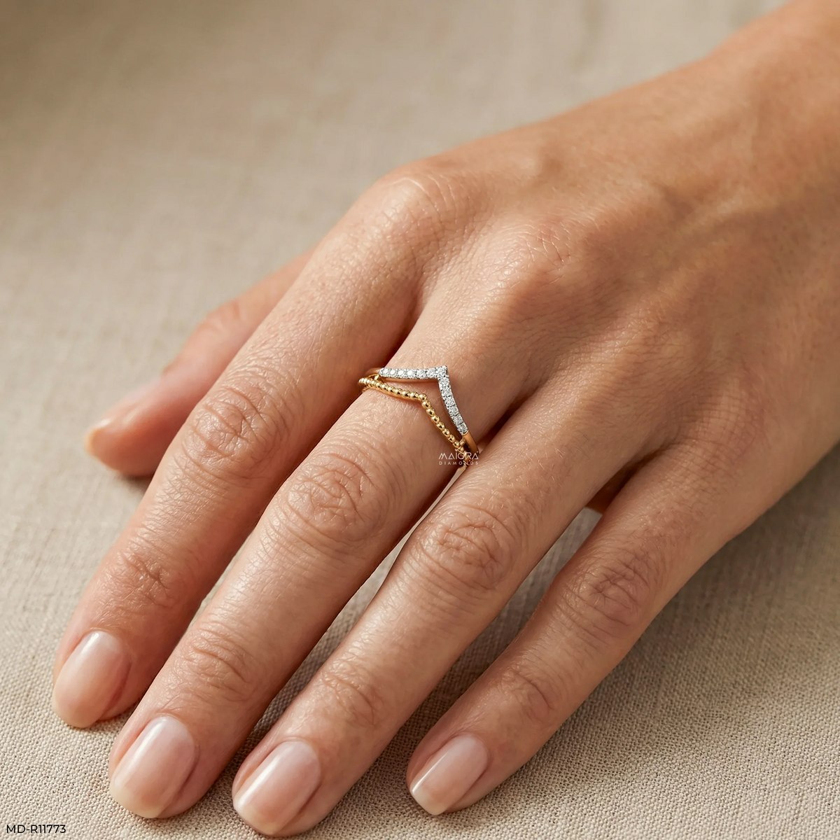 Doublet Aero Arc Vanki Diamond Ring