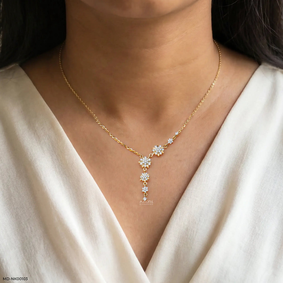 0.50 Carat Drop Lab Diamond Necklace