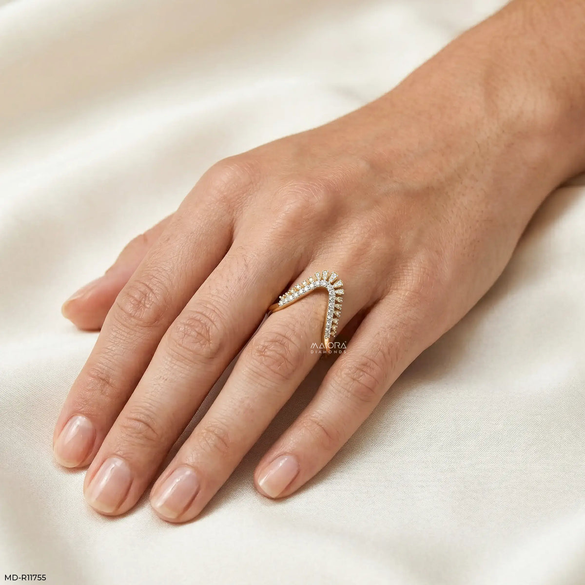 Dual Tone Phoenix Vanki Diamond Ring