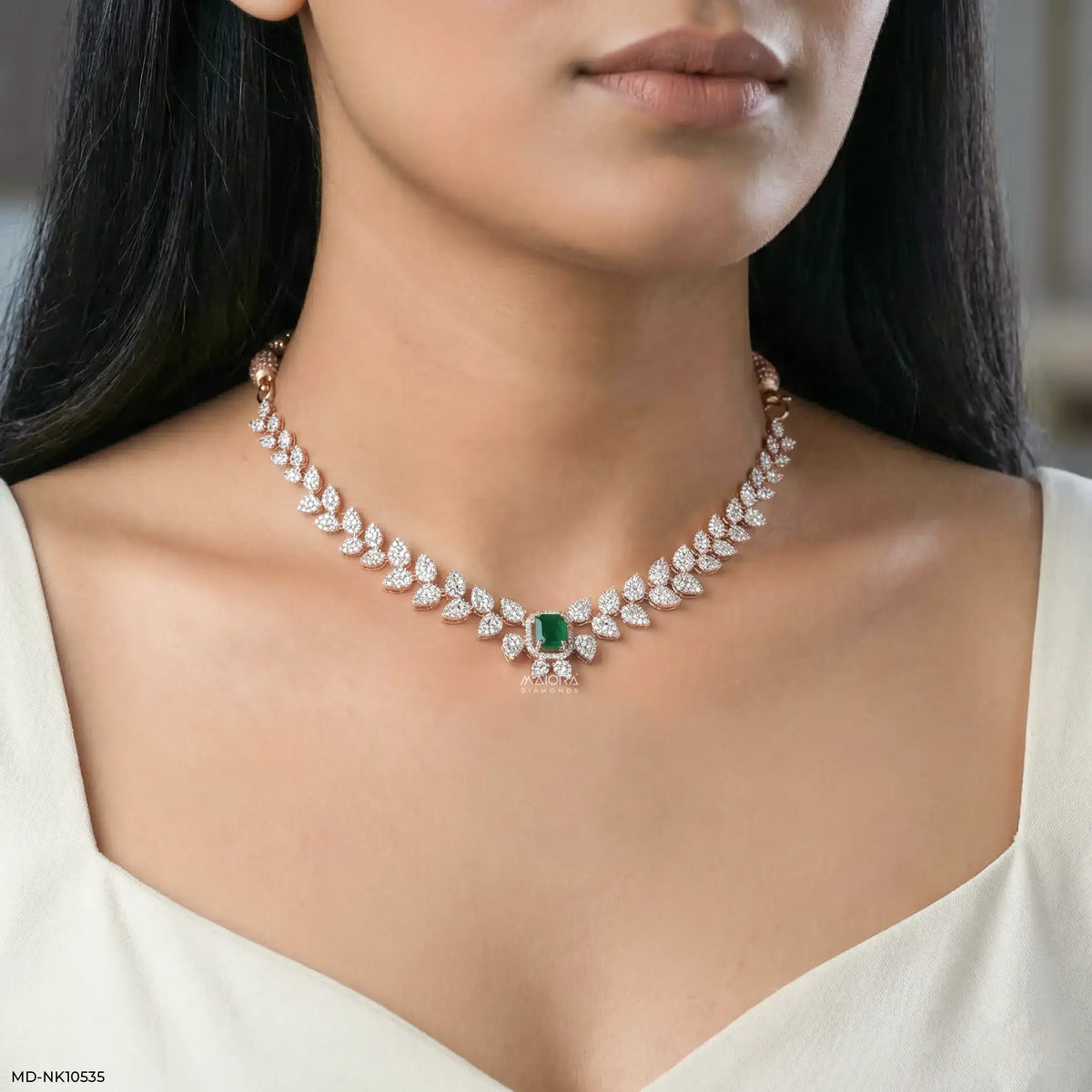Elysian Petals Diamond Necklace