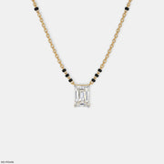 Emerald Solitaire Diamond Mangalsutra