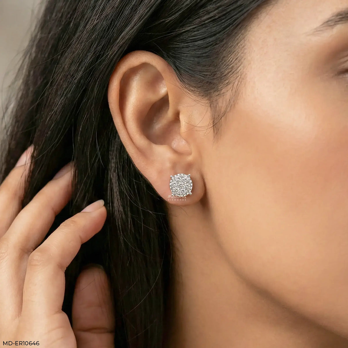 Exquisite Bunch Diamond Earrings