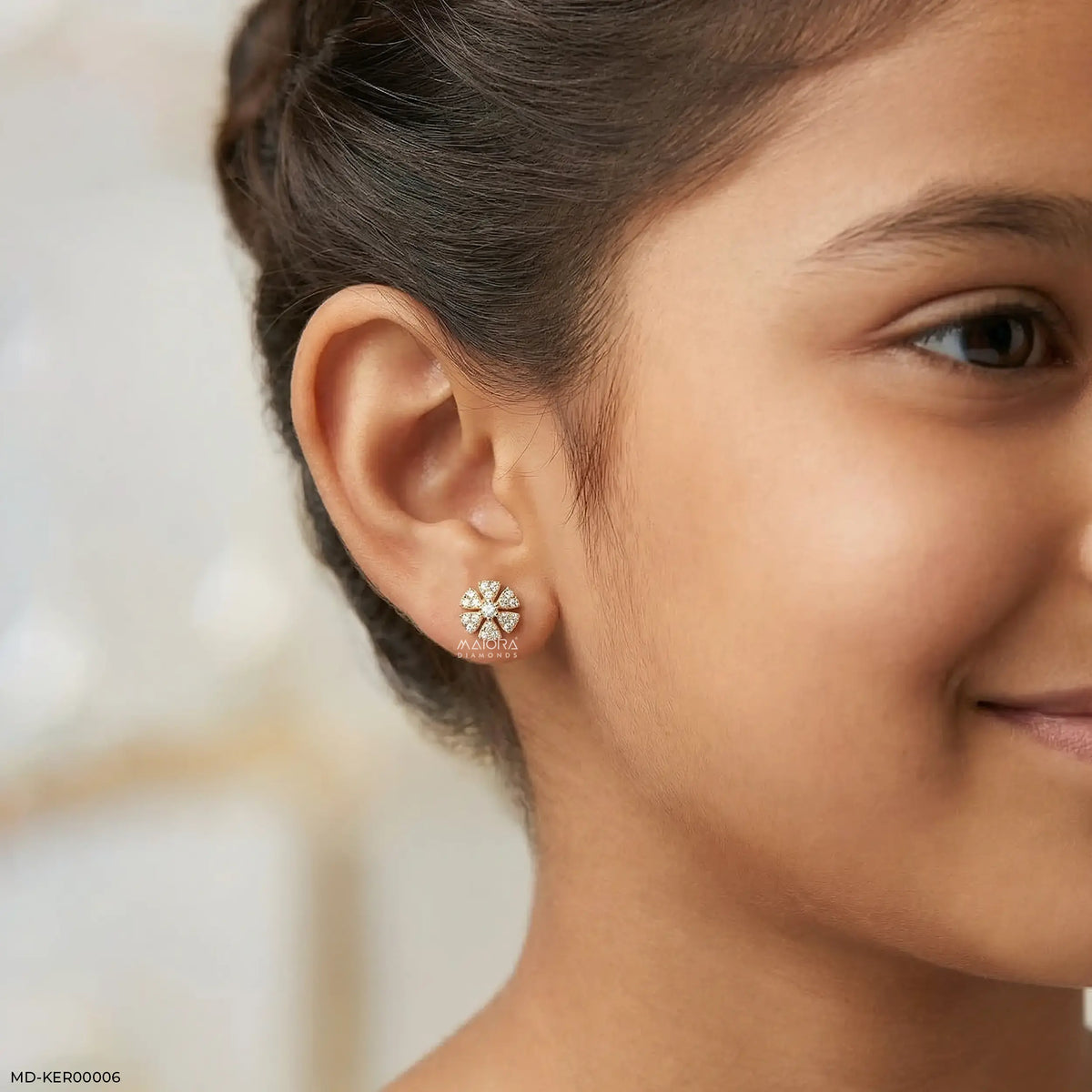 Fairy Bloom Kids Diamond Earrings