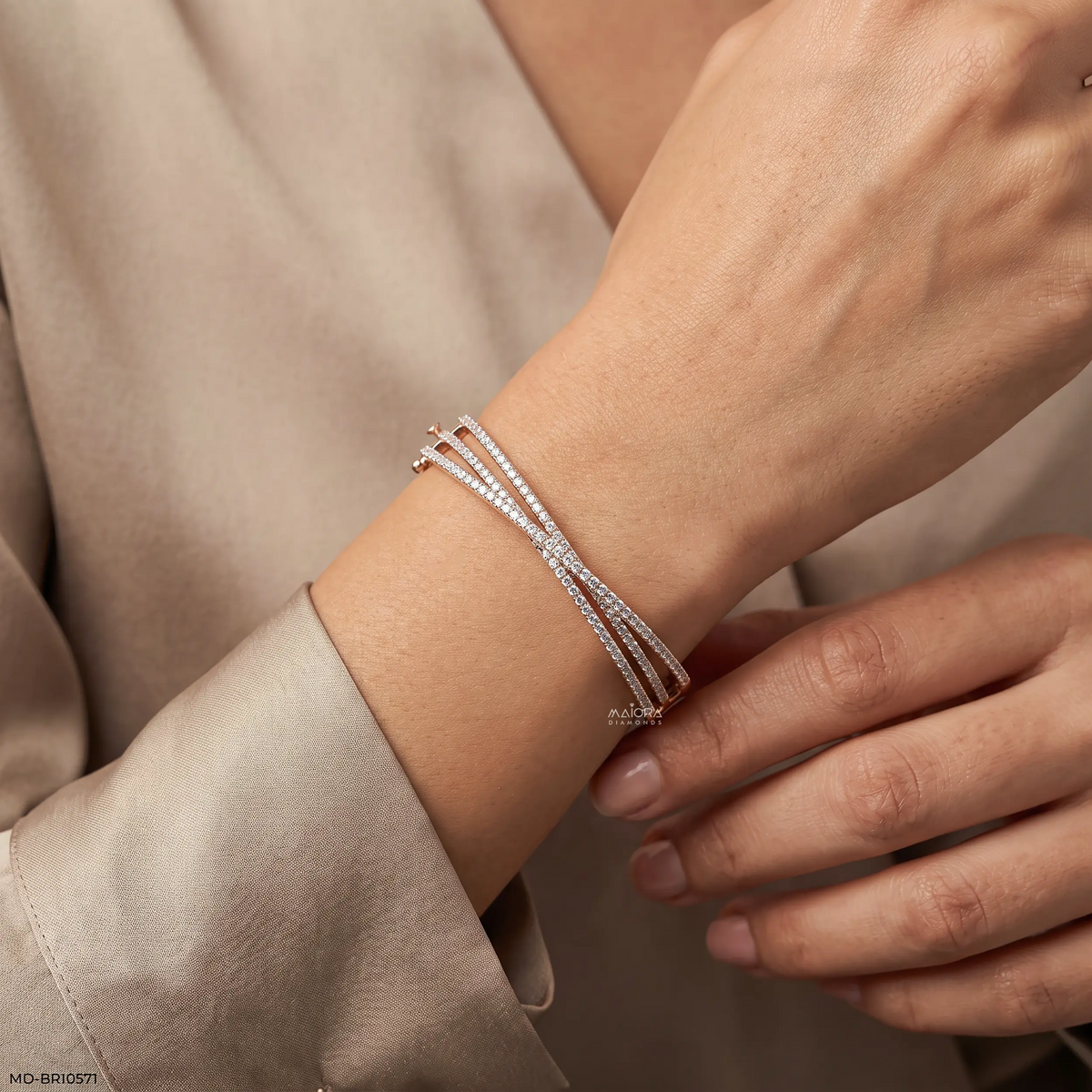 Trinity Spark Diamond Bracelet