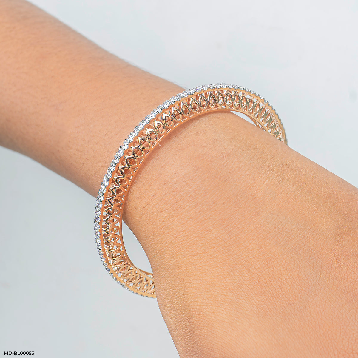 3 Cent Single Line Diamond Bangle