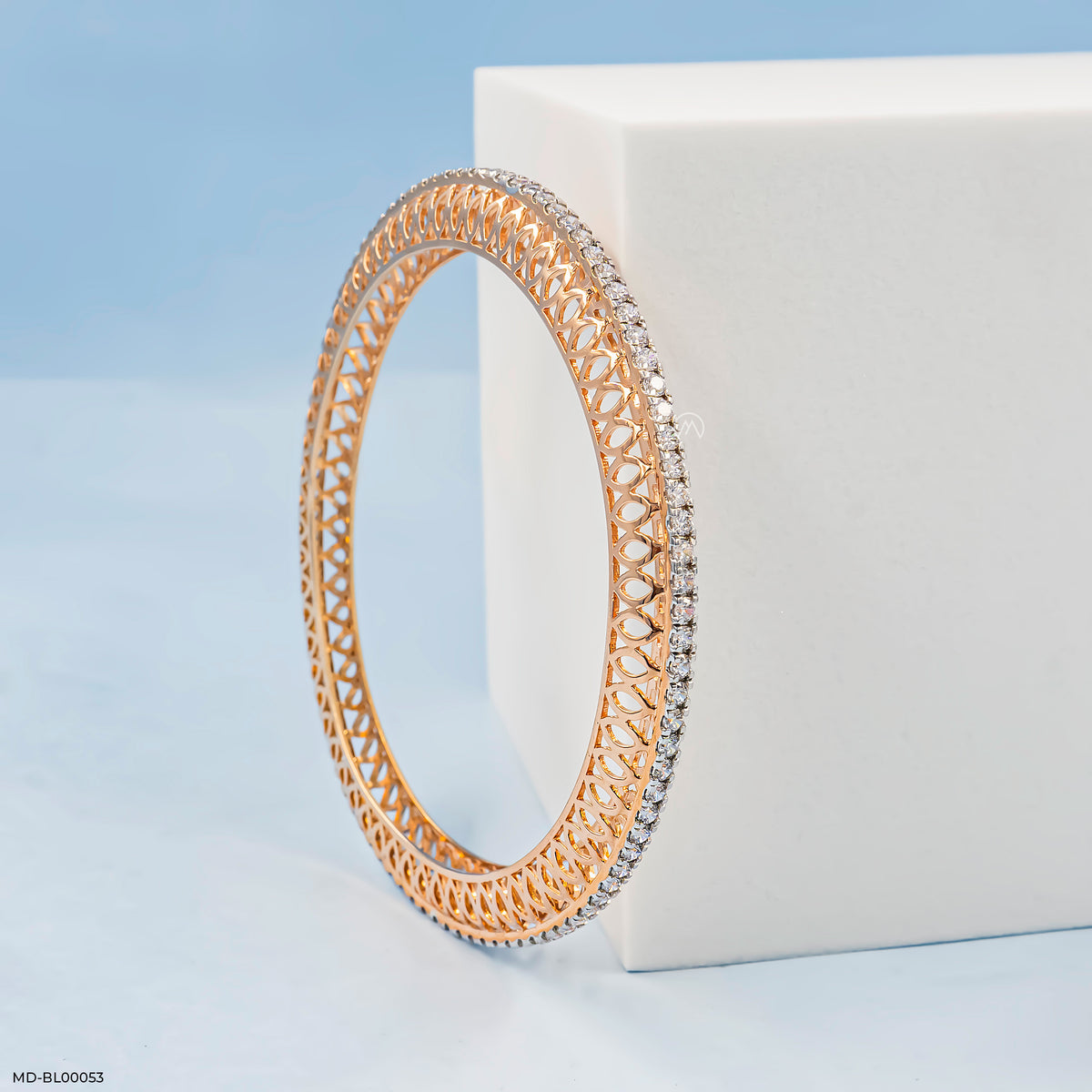 3 Cent Single Line Diamond Bangle
