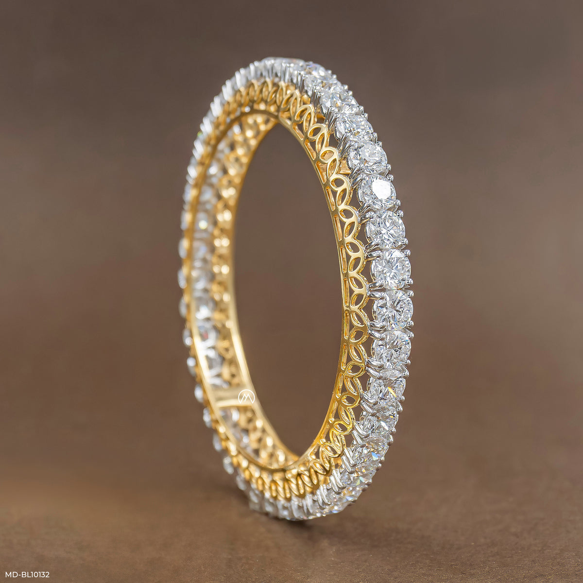Lattice Diamond Bangle