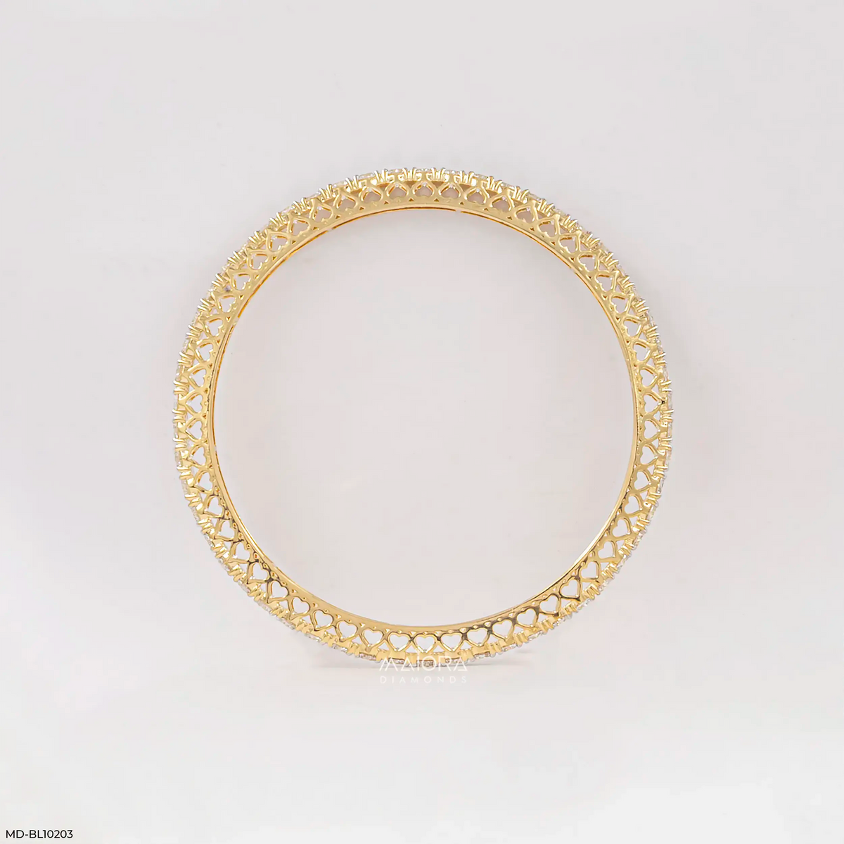 Amora Heart Diamond Bangle