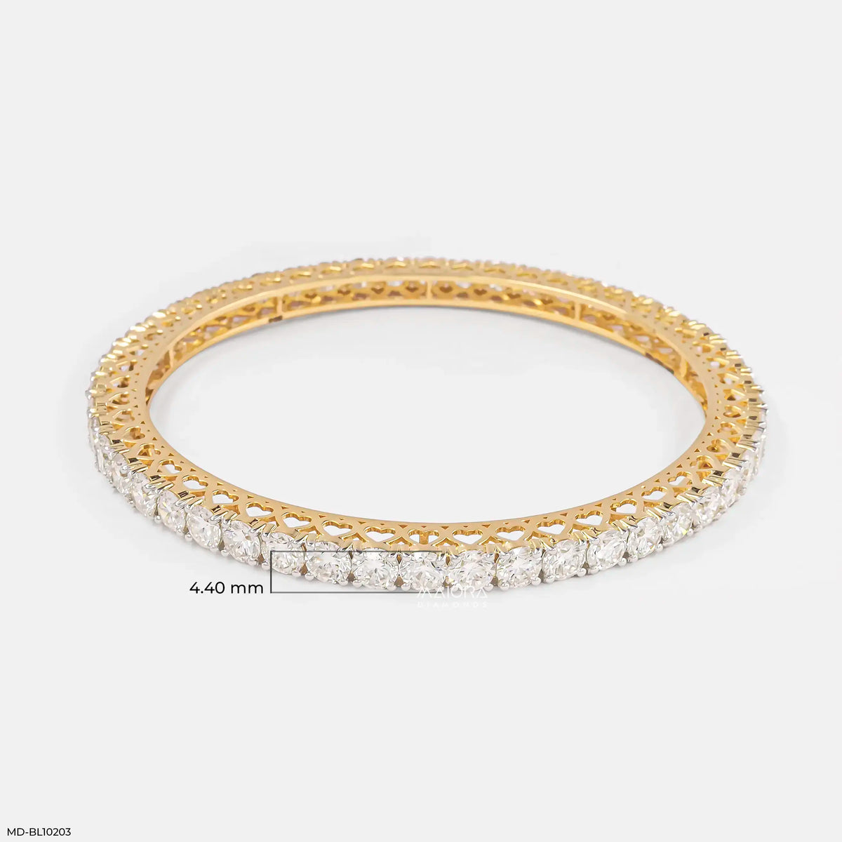 Amora Heart Diamond Bangle