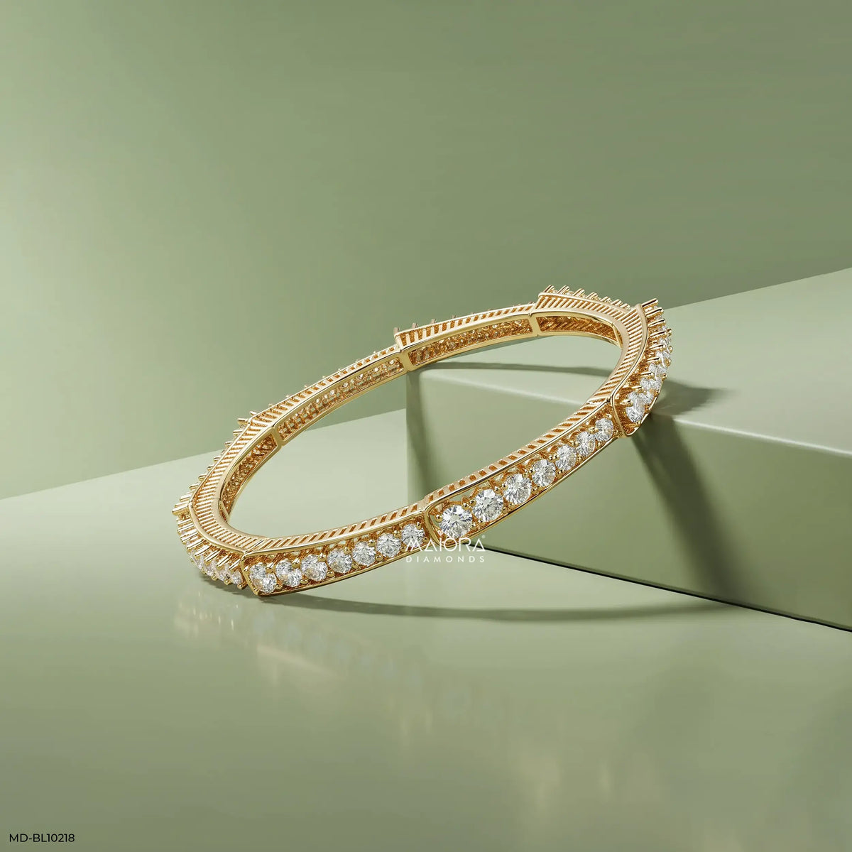 Brilliance Track Diamond Bangle