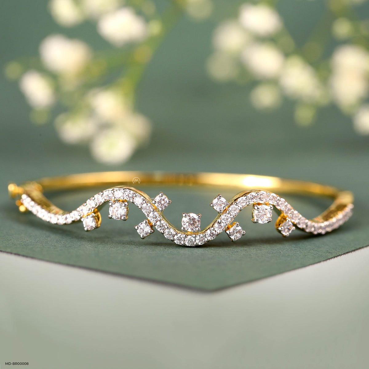 Wave Flow Diamond Bracelets