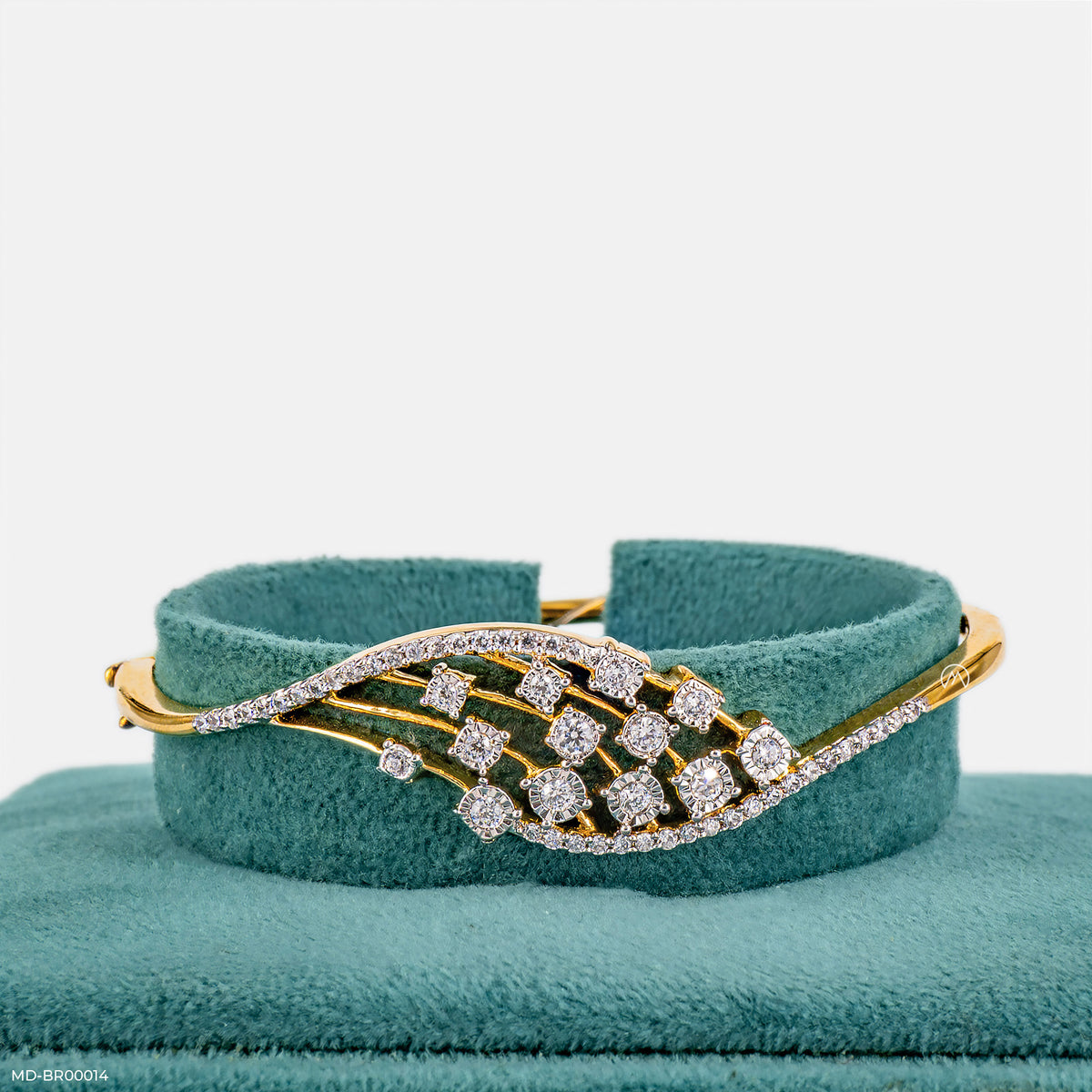 Curvy Graceful Diamond Bracelets