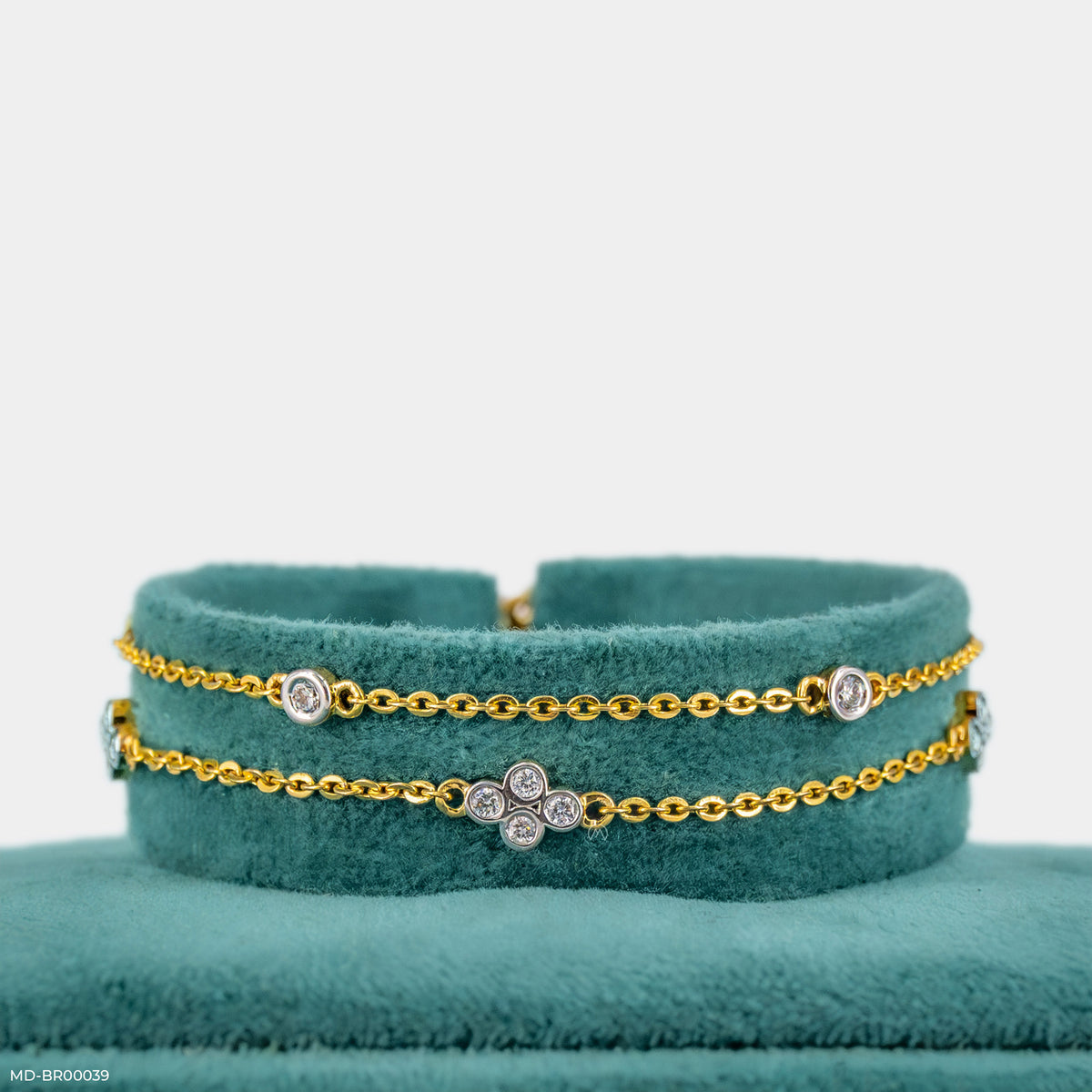 Twin Bloom Diamond Bracelets