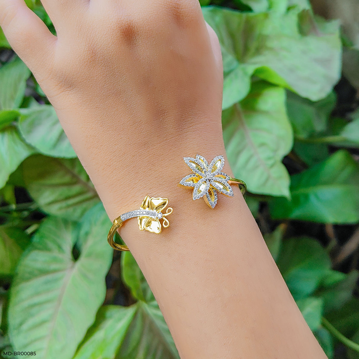 Lovely Leaves Diamond Tennis Bracelets