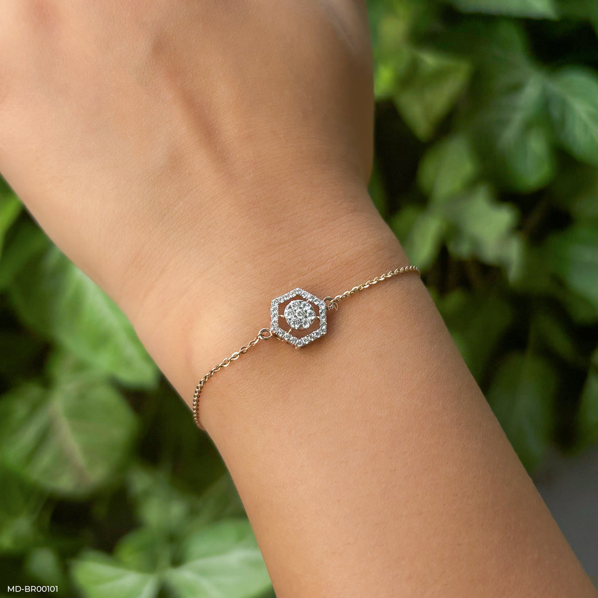 Hexagon Diamond Bracelets