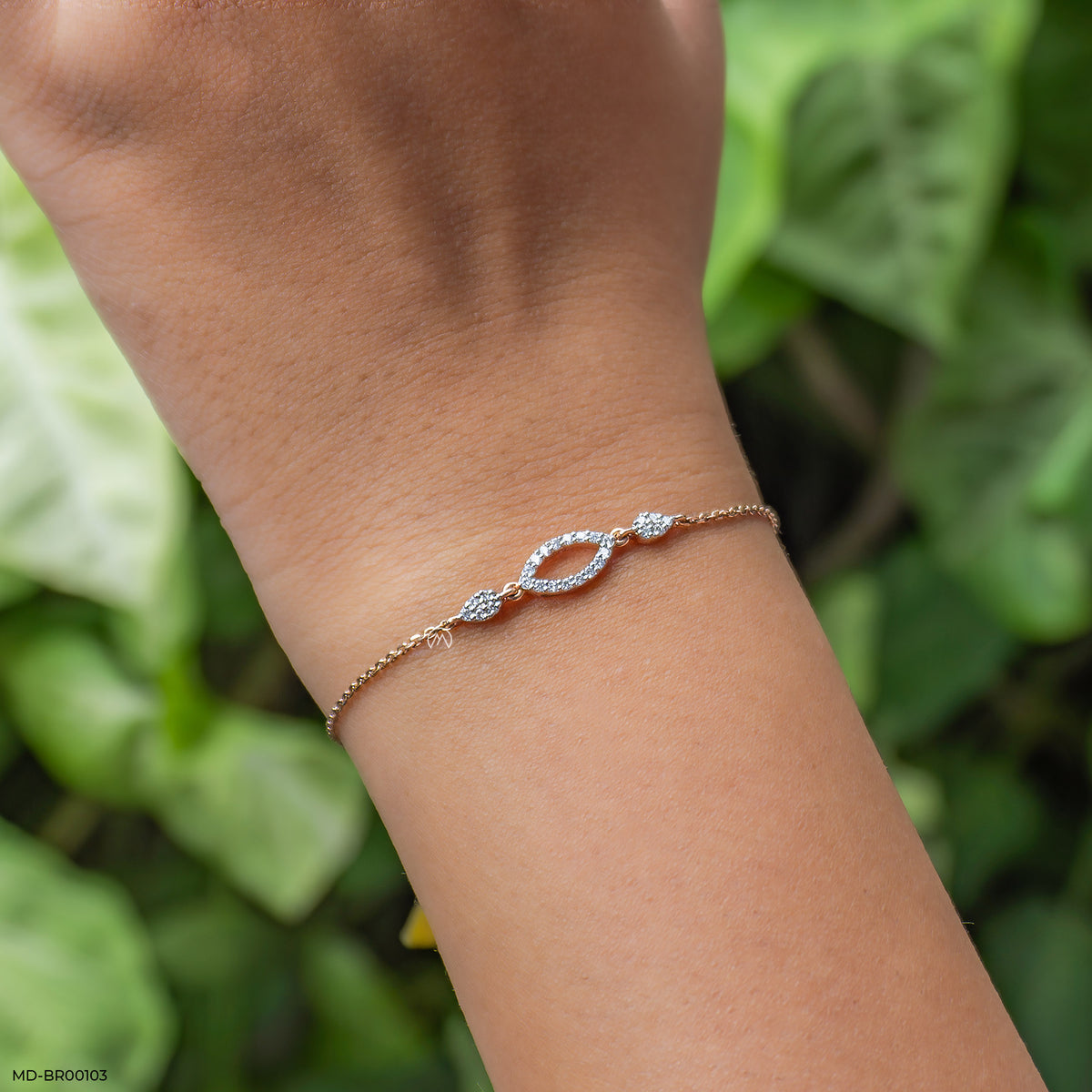 0.25 Carat Maruqise Link Diamond Bracelets