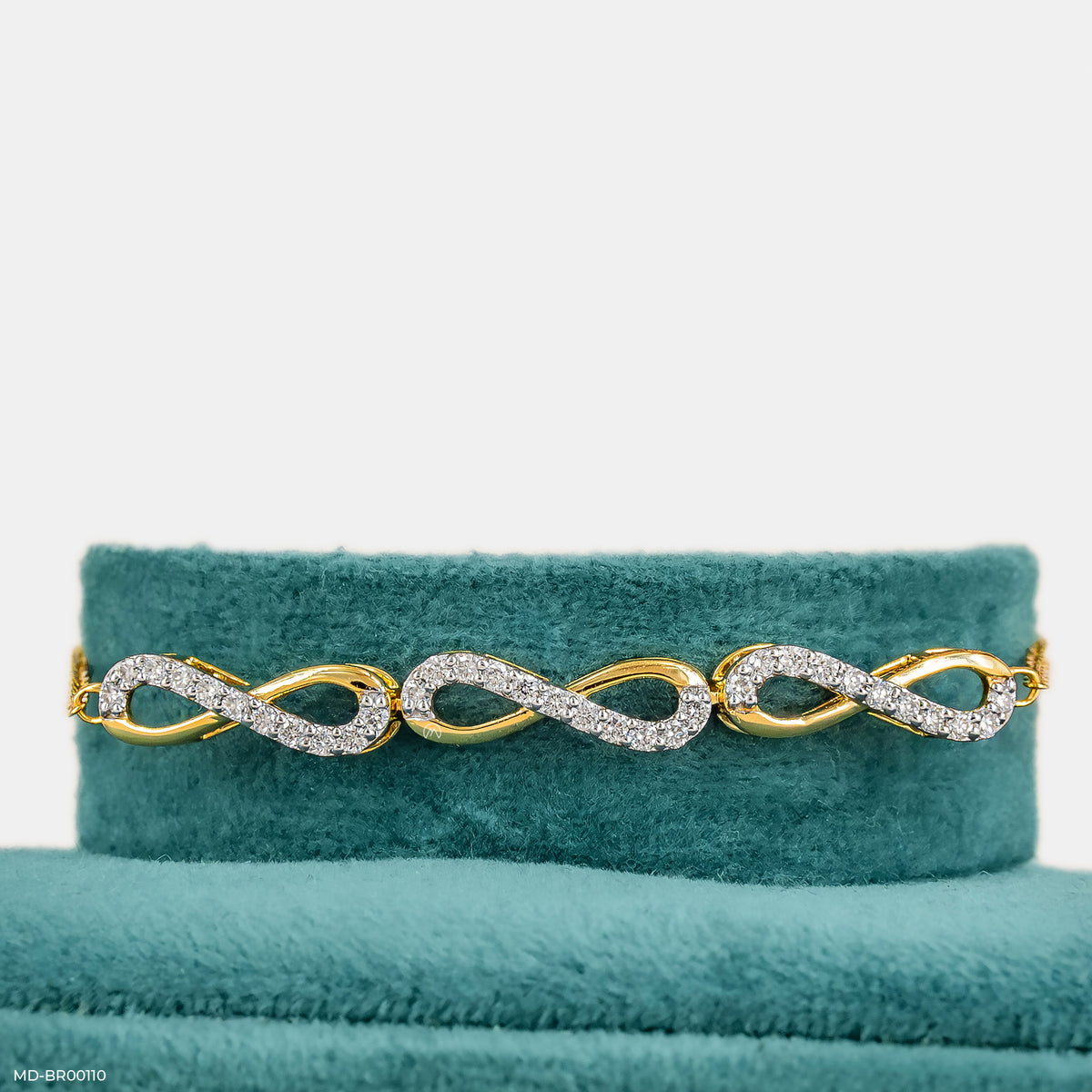 Infinity Wave Diamond Bracelet