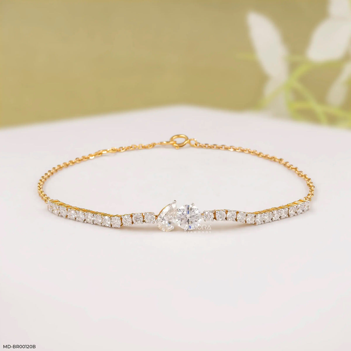 1.55 Carat Toi Et Moi Lab Diamond Bracelet