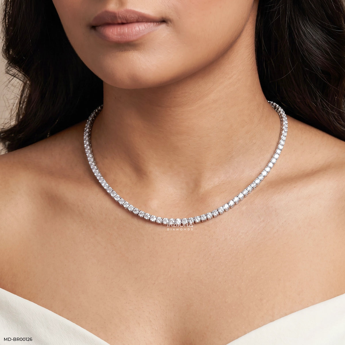 Brilliance Liner Solitaire Diamond Bracelet