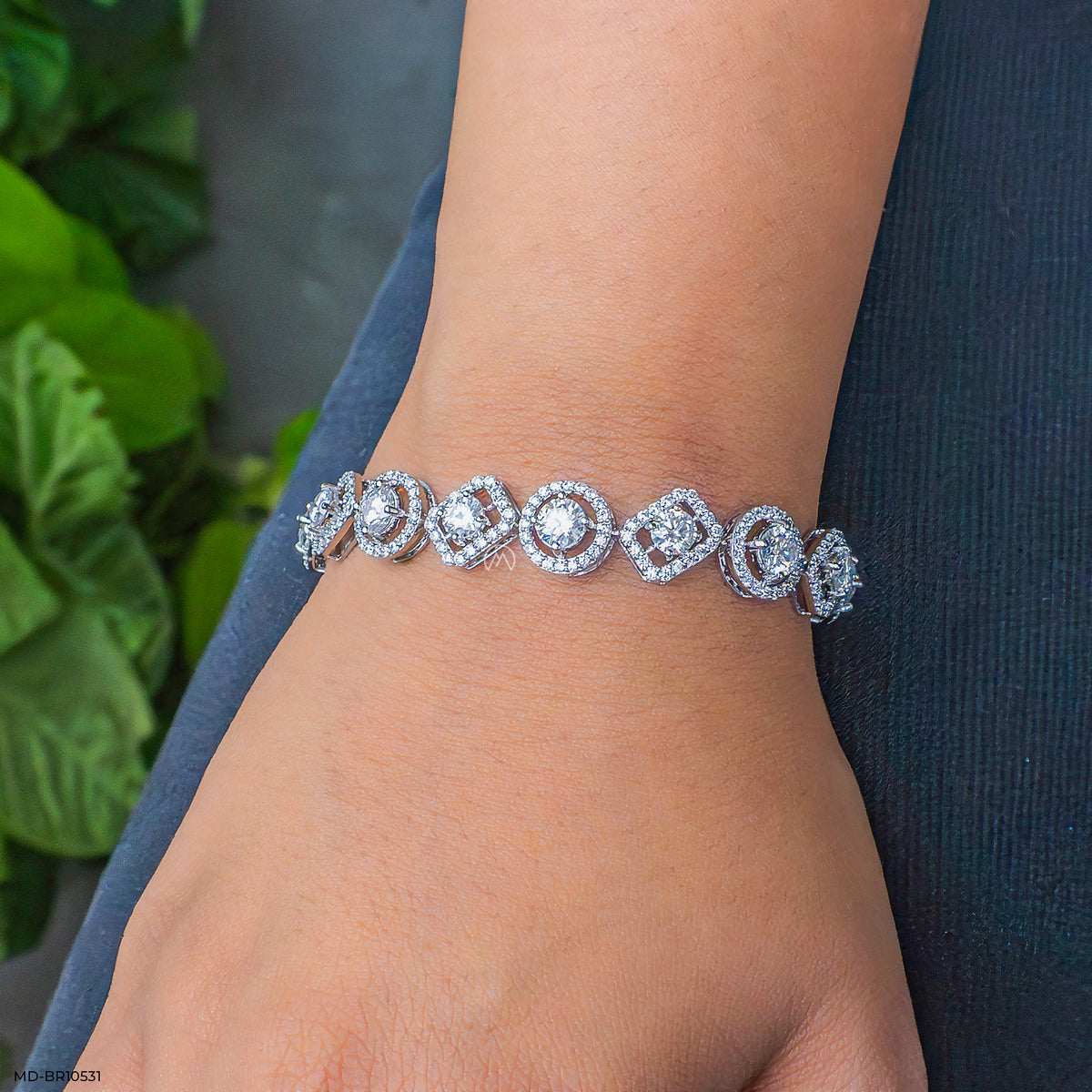 Duo Shape Diamond Bracelet