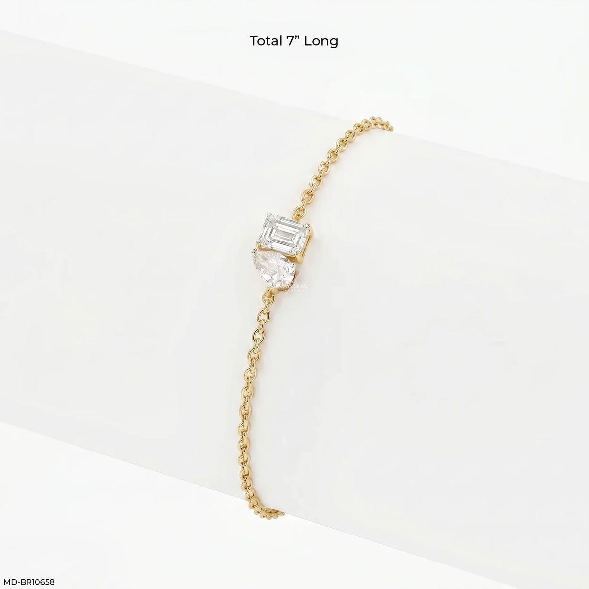 Parallel Duo Toi Et Moi Diamond Bracelet