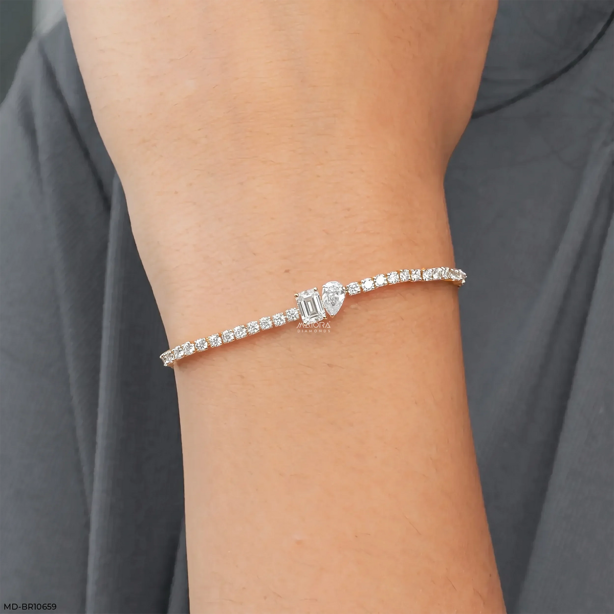 Toi Et Moi Tennis Diamond Bracelet