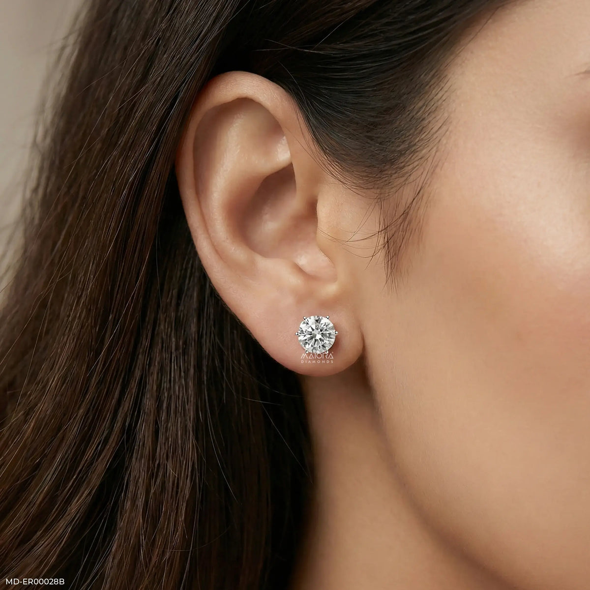 4Ct Classic Diamond Stud