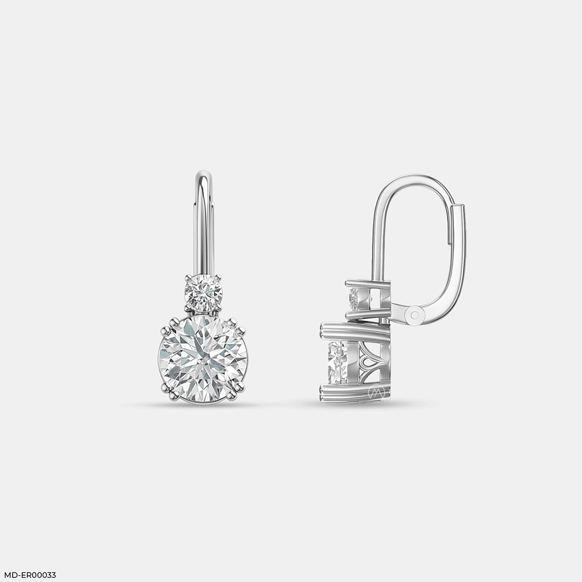 The Diamond Duo Earrings
