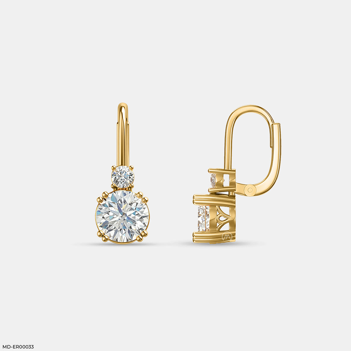 The Diamond Duo Earrings