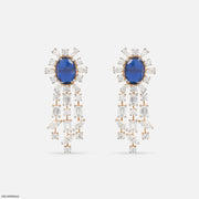 Luxe Dainty Blue Diamond Earrings
