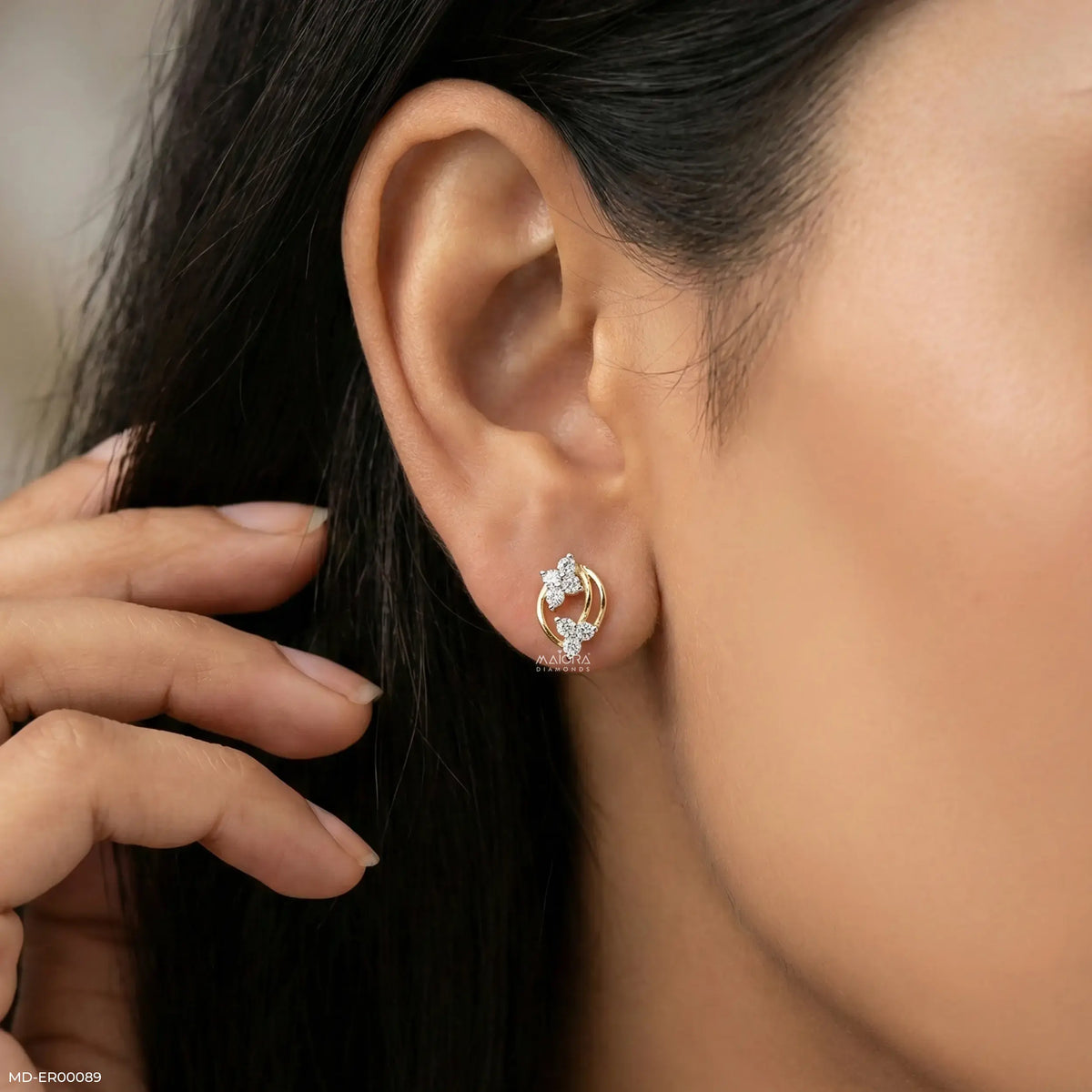 Golden Blossom earring