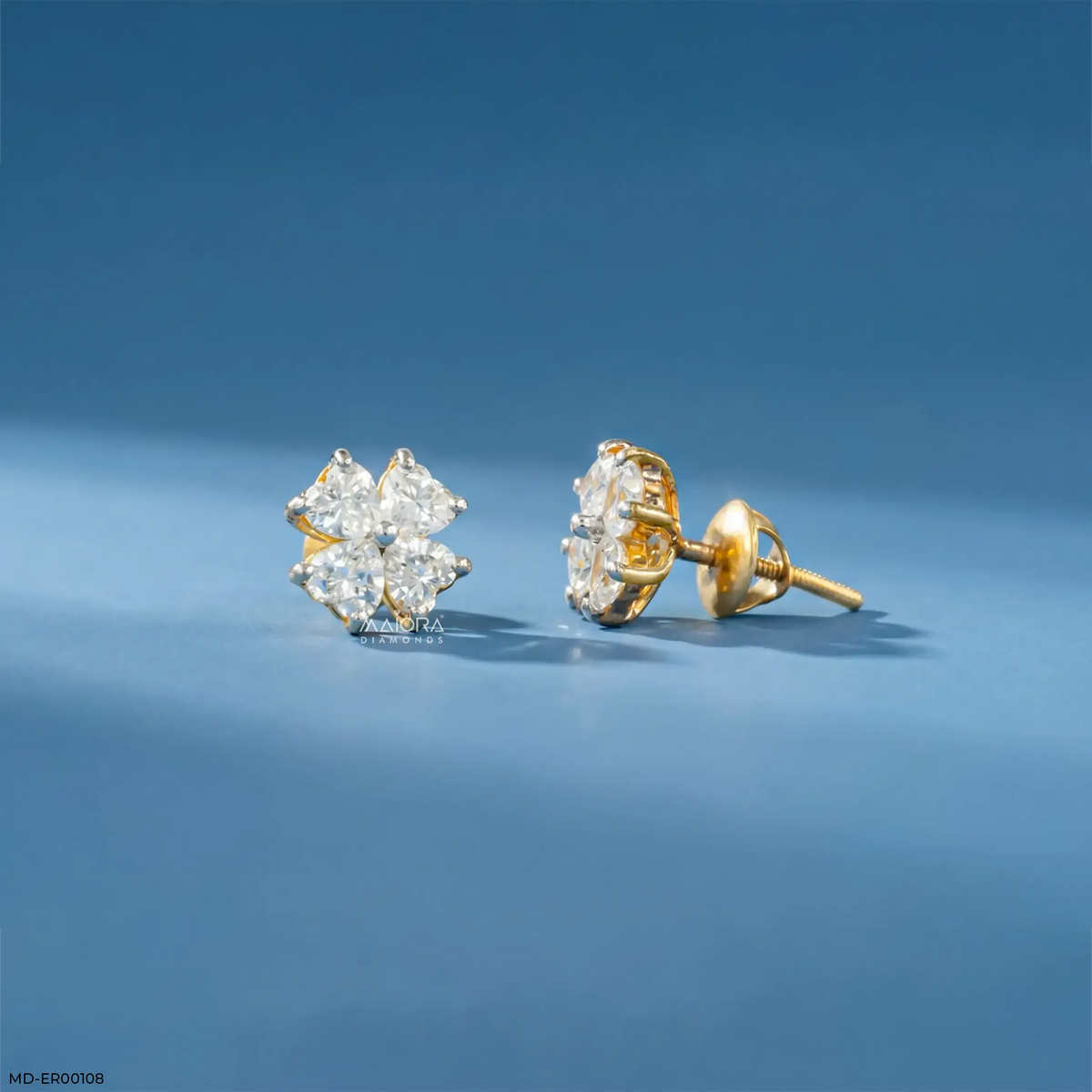 Fourever Heart Diamond Earrings