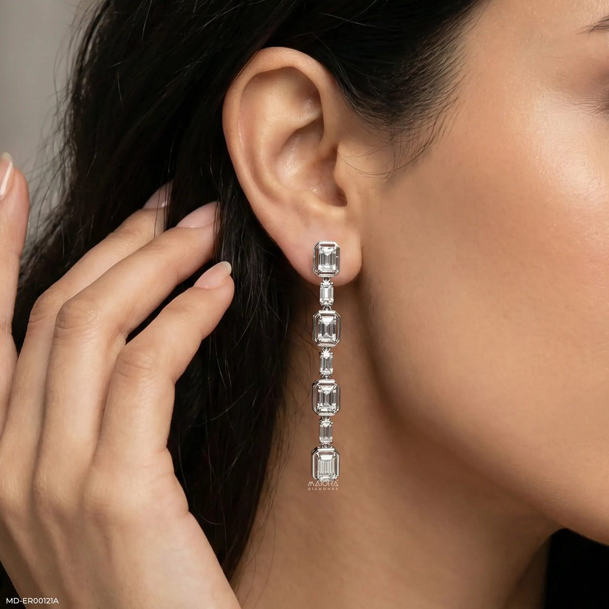 Glimmering Long Earrings