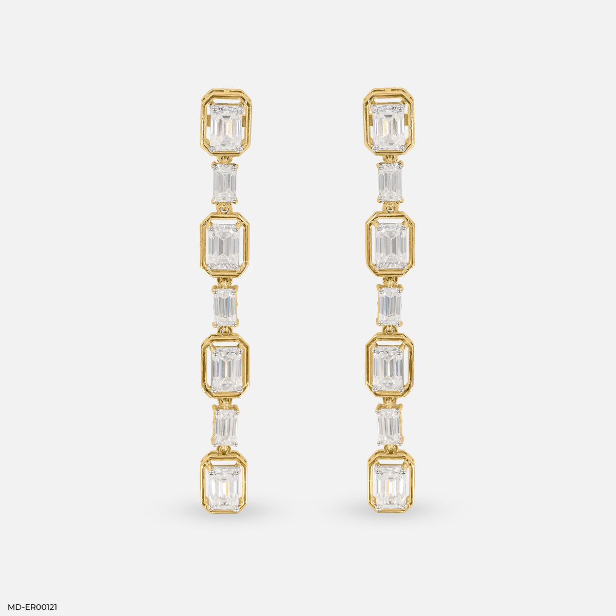 Glimmering Long Earrings
