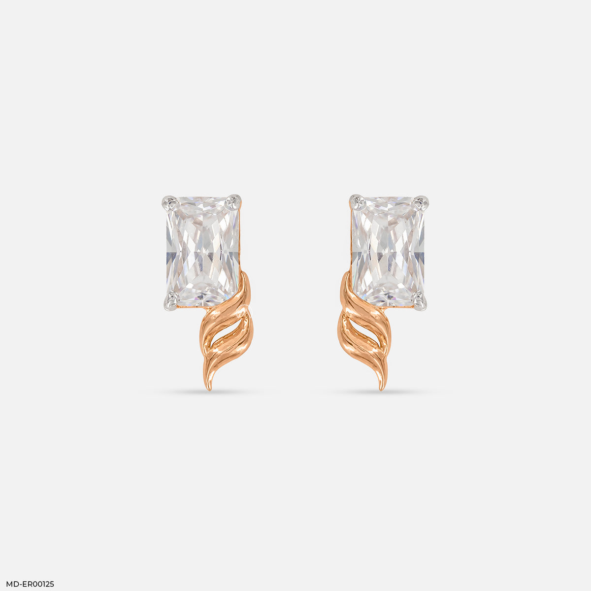0.8 Carat Emerald Flame Earrings