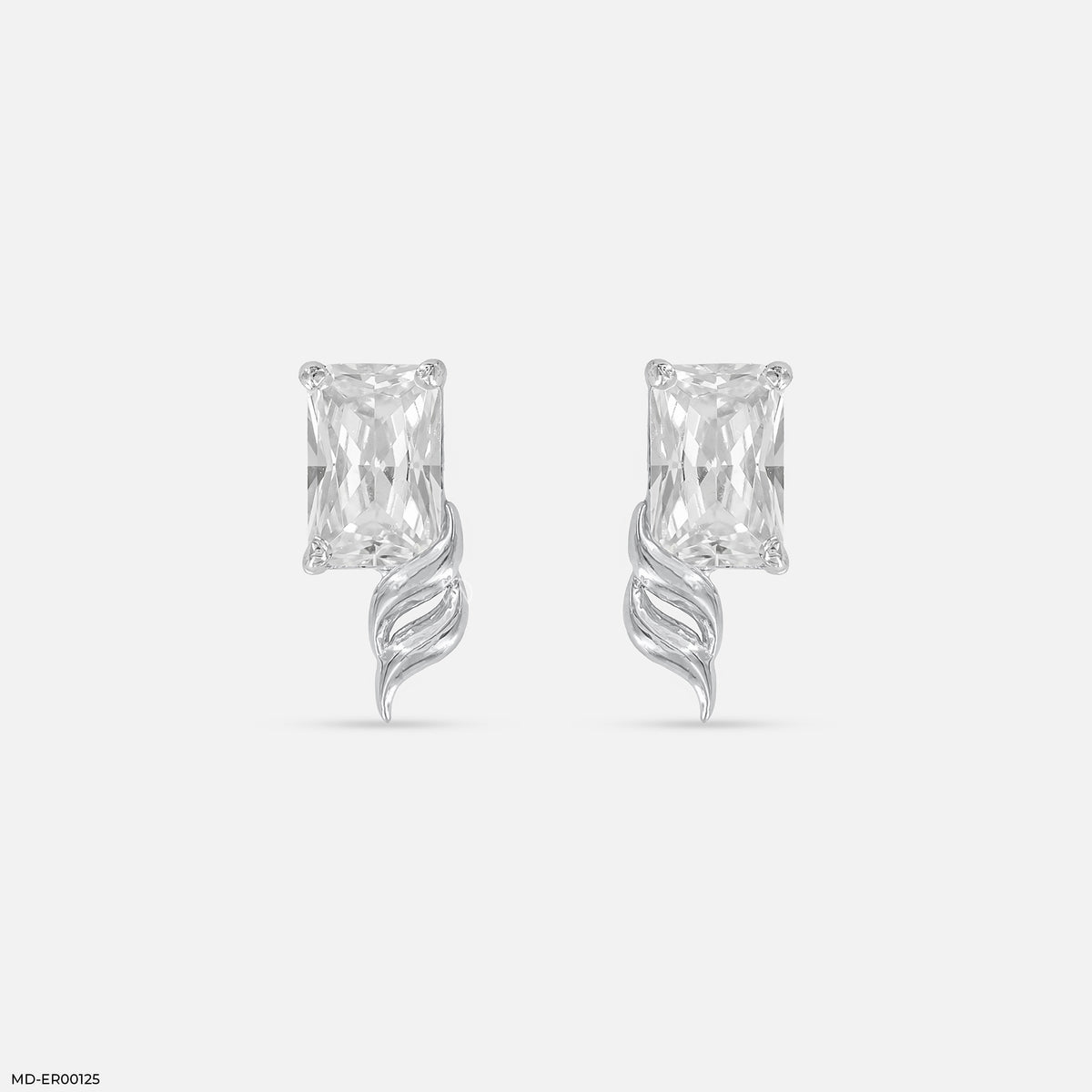 0.8 Carat Emerald Flame Earrings