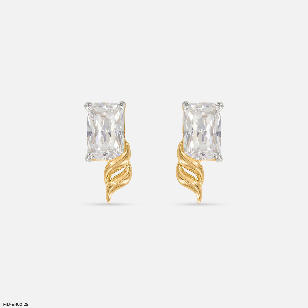 0.8 Carat Emerald Flame Earrings