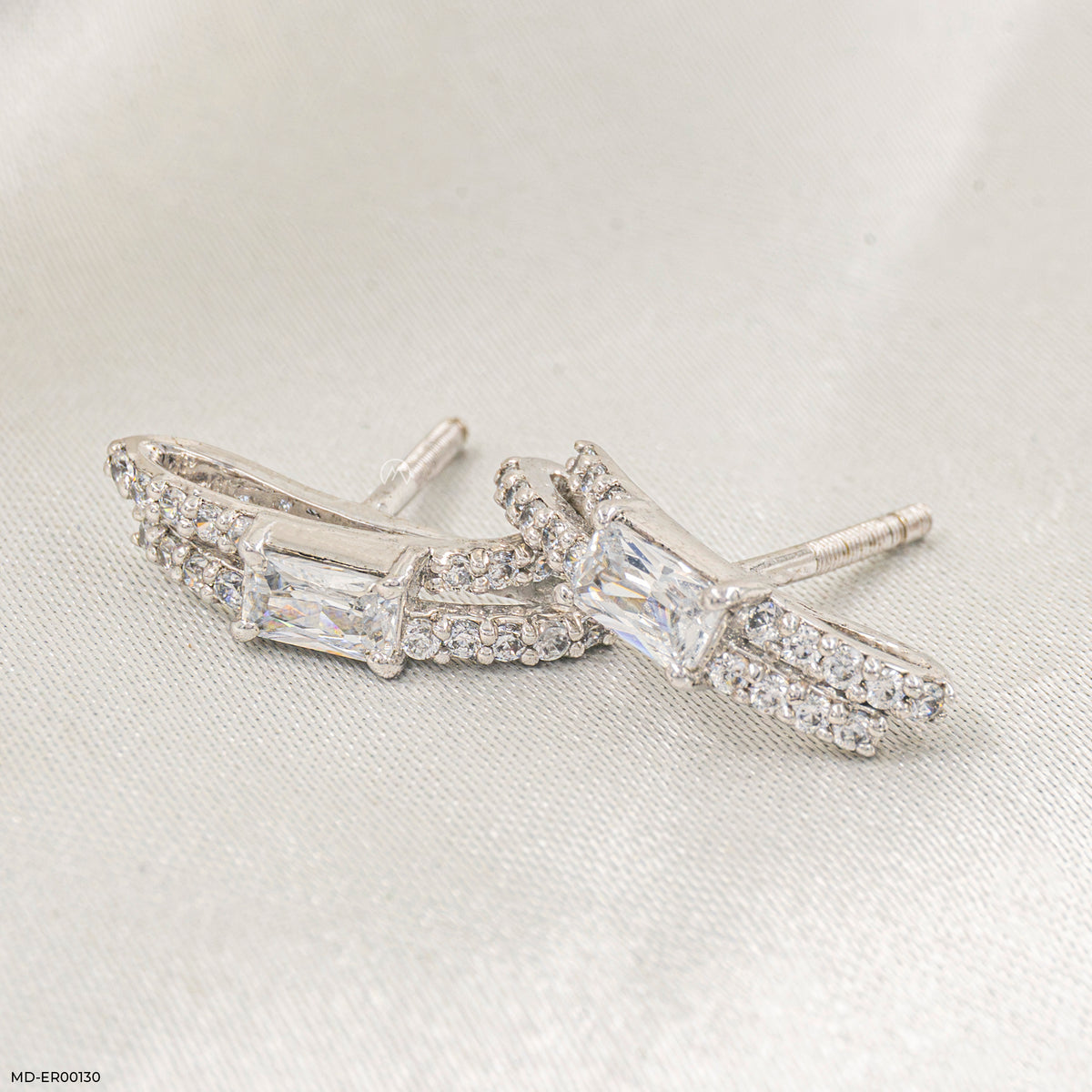0.50 Carat Duo Radiant Earrings
