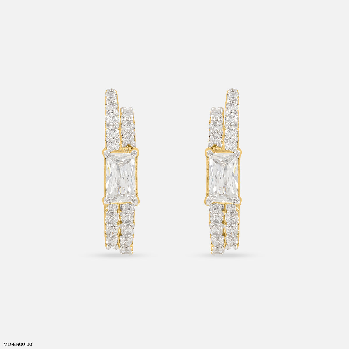 0.50 Carat Duo Radiant Earrings