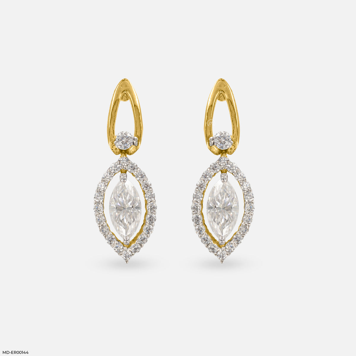 0.75 Carat Diamond Eye Earrings