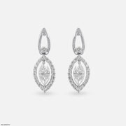 0.75 Carat Diamond Eye Earrings